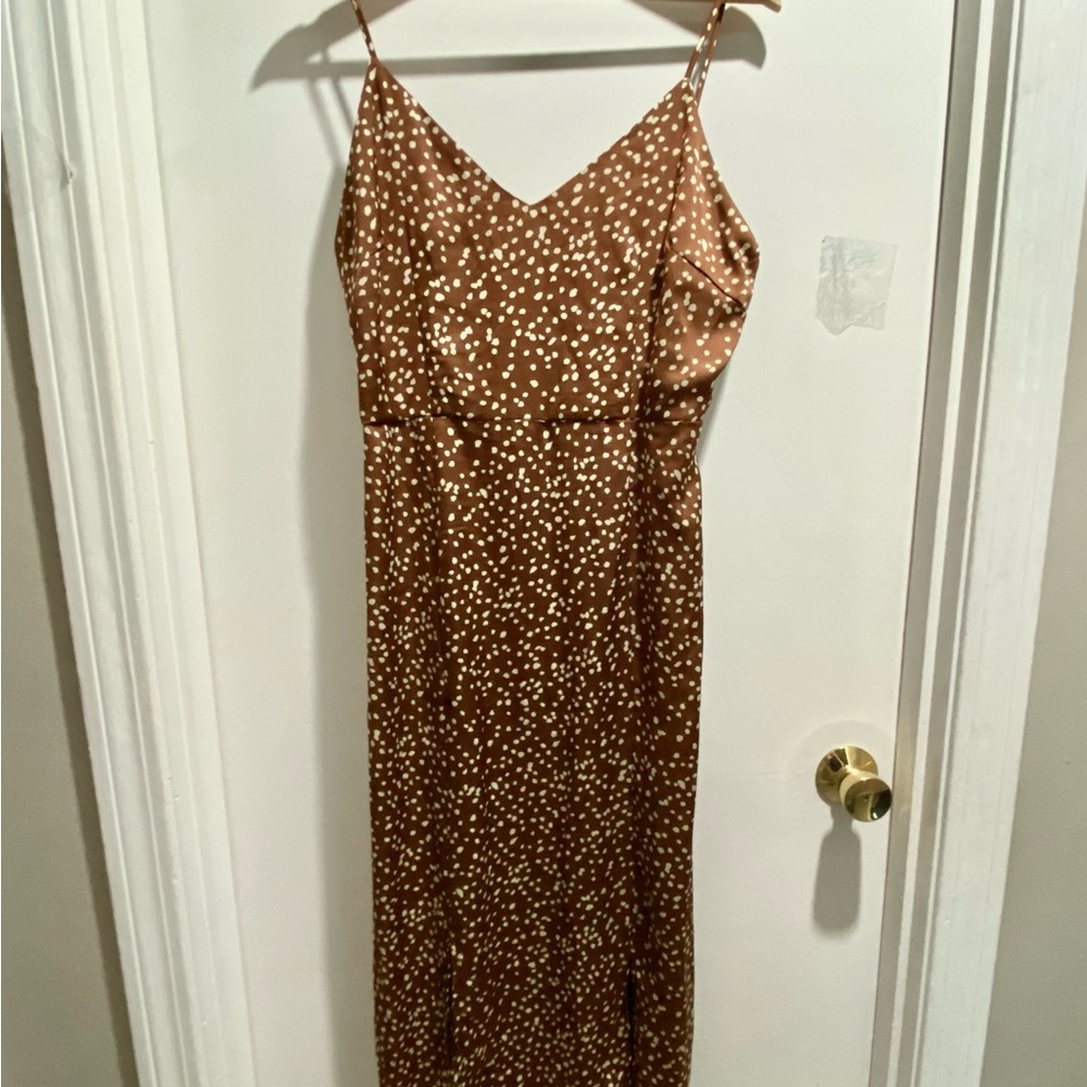 Glamorous Y2K Minimalist Party Midi Babydoll Fairy Leopard Polka Dot Dress 10